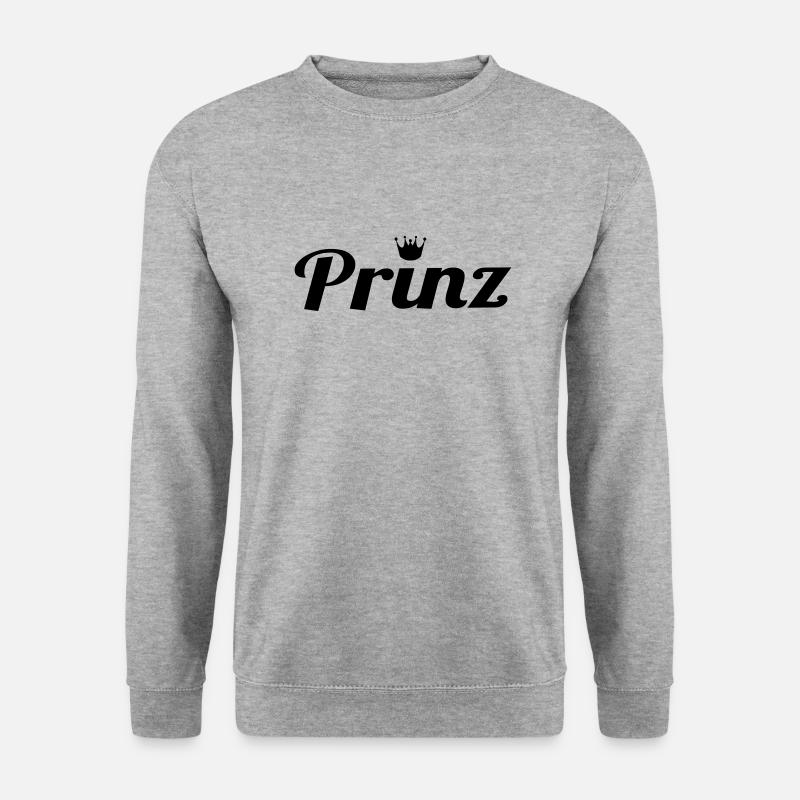 Prinz - Unisex Pullover - Weißgrau meliert