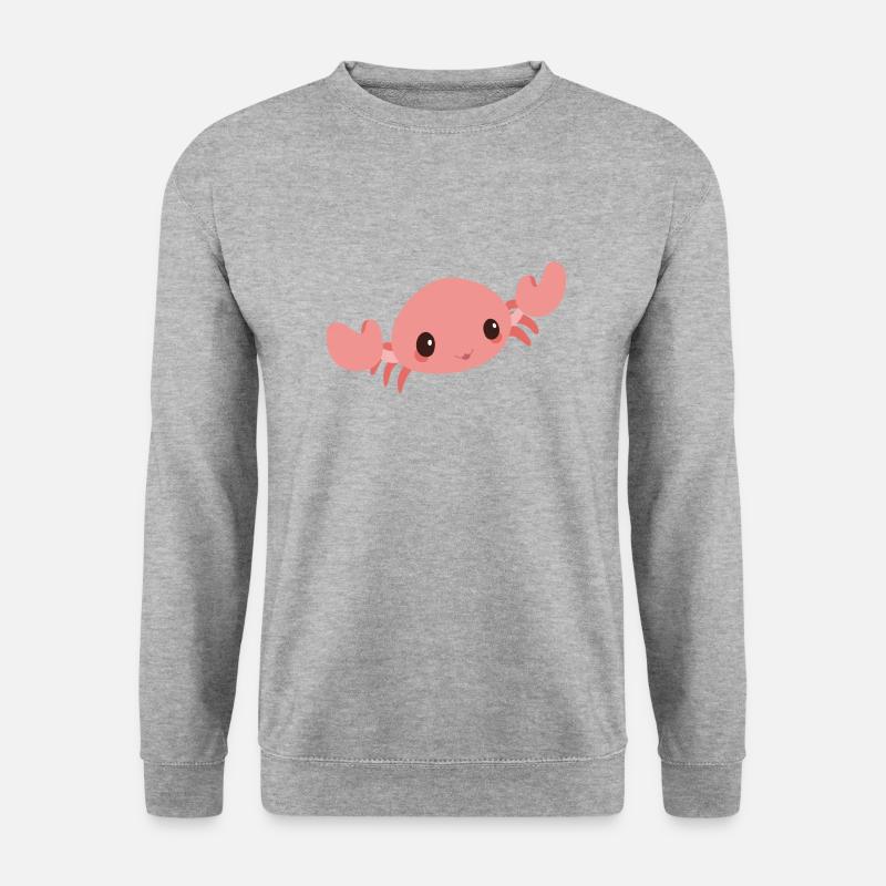 Krabbe - Unisex Pullover - Weißgrau meliert