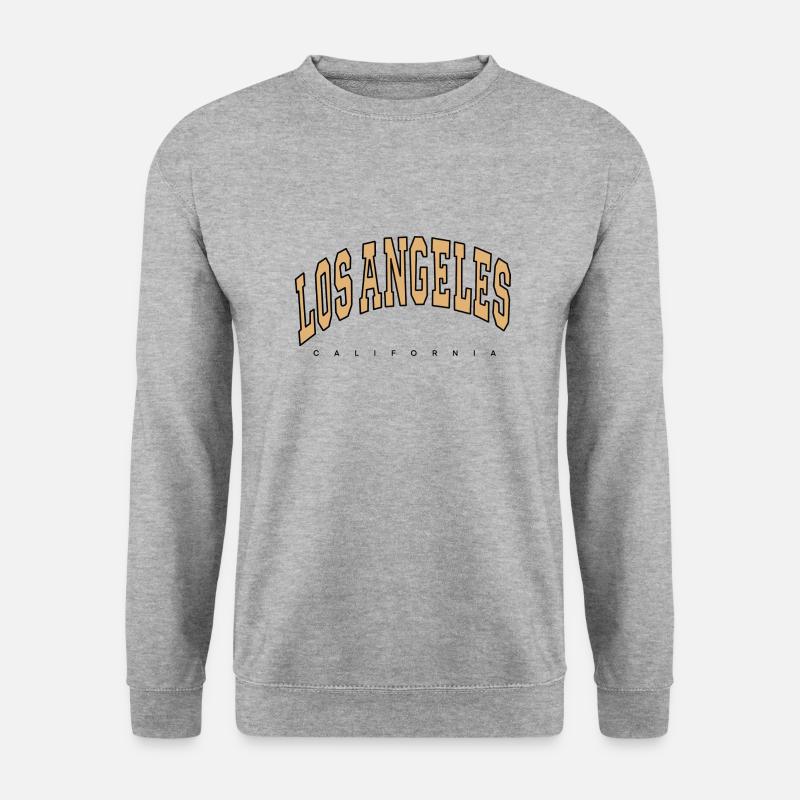los angeles california - Unisex Pullover - Weißgrau meliert