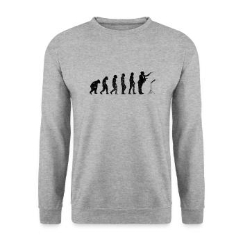 Conductors Gift Conductor Music Conducting - Unisex Sweatshirt - salt & pepper - Front - Alina (178cm) & Michal (187cm)