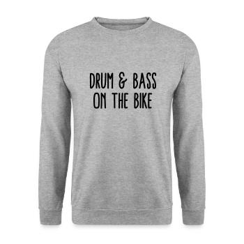 Musique Drum and bass en vélo - Sweat-shirt Unisexe - gris chiné - Devant - Alina (178cm) & Michal (187cm)