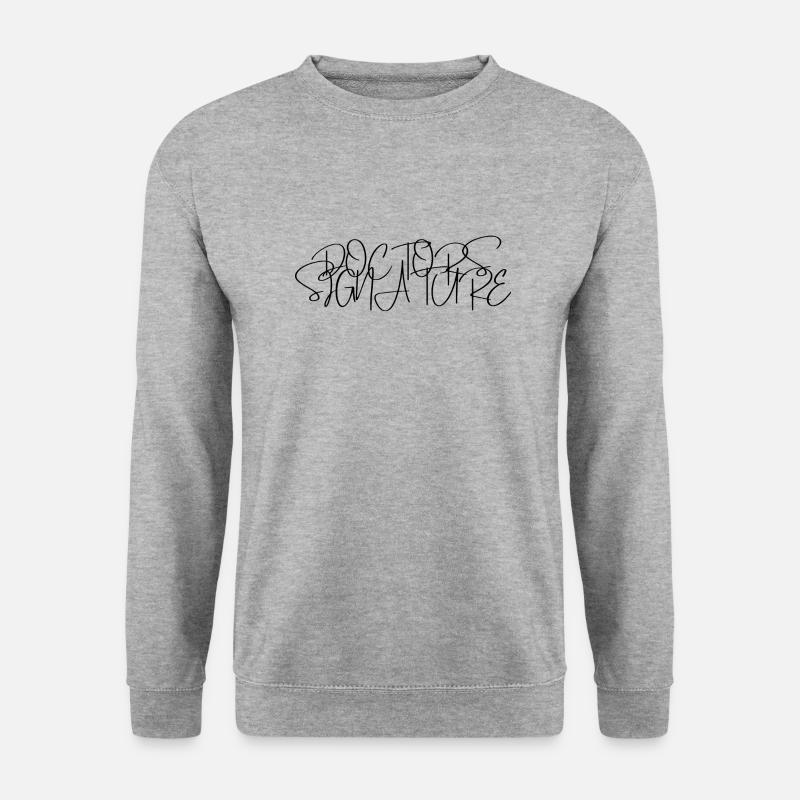 Doctors Signature - Unisex Pullover - Weißgrau meliert