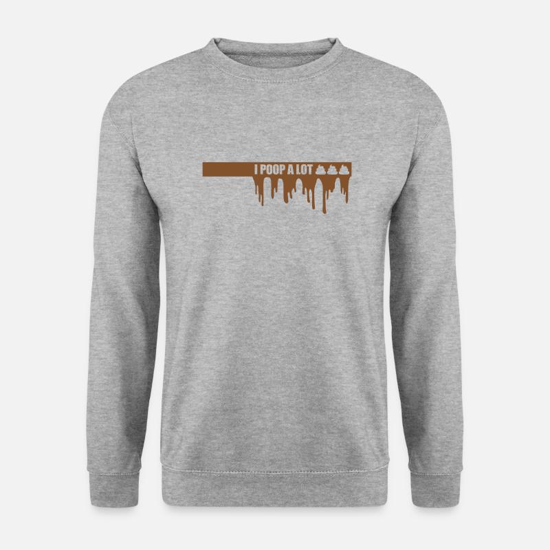 Je fais beaucoup caca - Sweat-shirt Unisexe - gris chiné