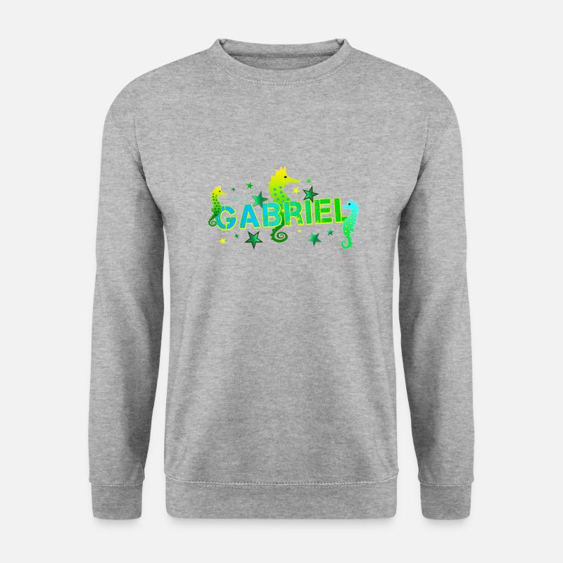 Gabriel - Unisex Pullover - Weißgrau meliert