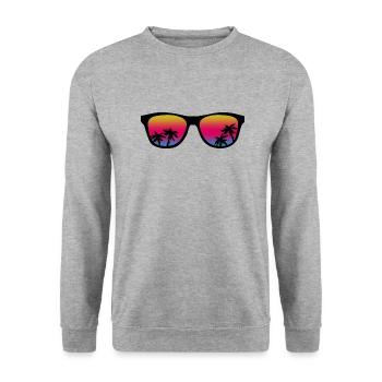 Lunettes de soleil Poolboy Natation - Sweat-shirt Unisexe - gris chiné - Devant - Alina (178cm) & Michal (187cm)