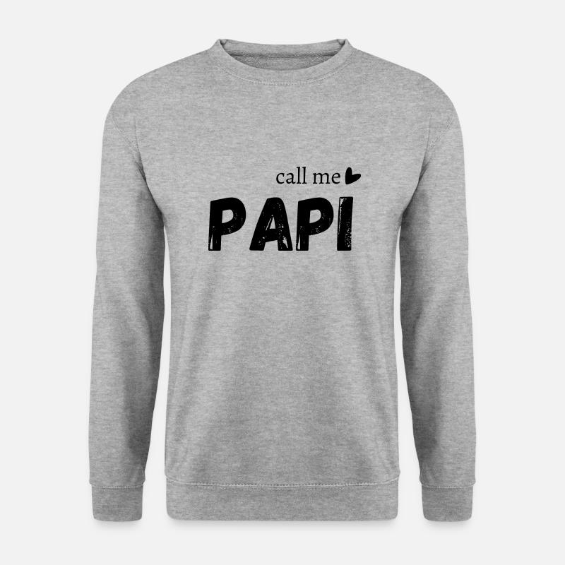 Nenn mich Großvater - Unisex Pullover - Weißgrau meliert