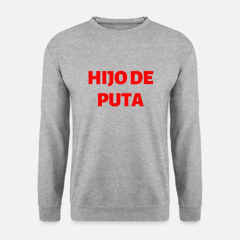 Spanisch Sprache Spruch - Unisex Pullover - Weißgrau meliert