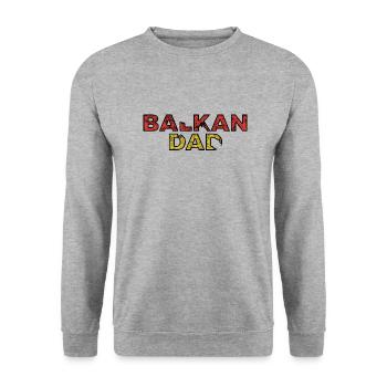 Balkans Bosnie Serbie Croatie Yougoslavie Macédoine - Sweat-shirt Unisexe - gris chiné - Devant - Alina (178cm) & Michal (187cm)