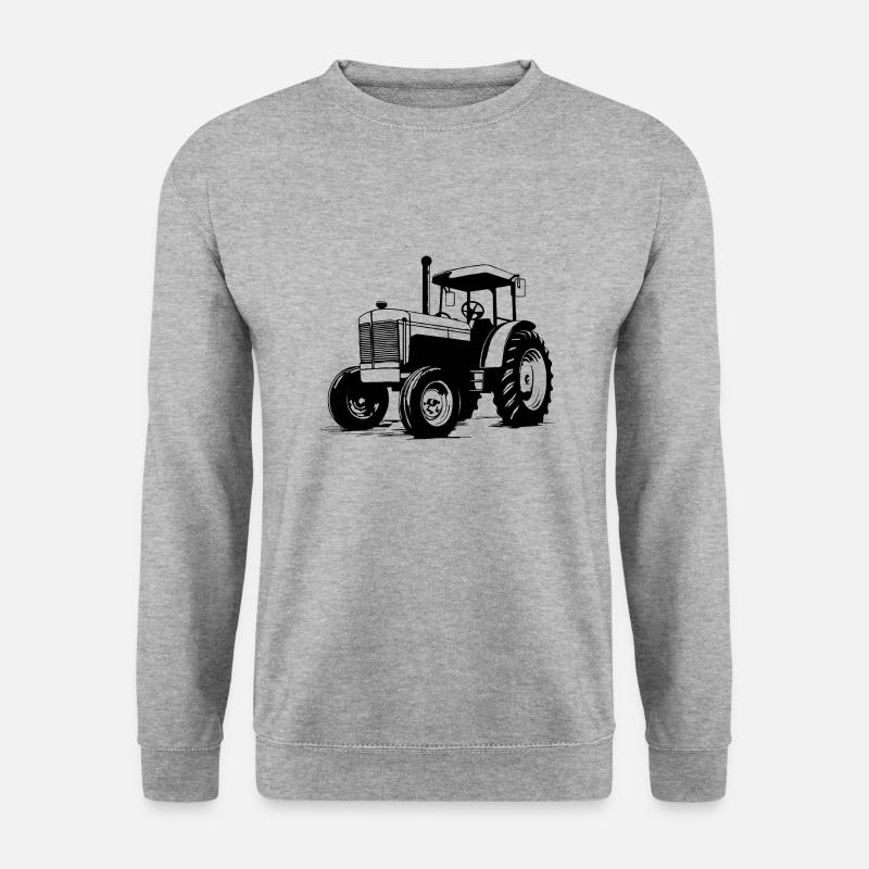 Traktor - Unisex Pullover - Weißgrau meliert
