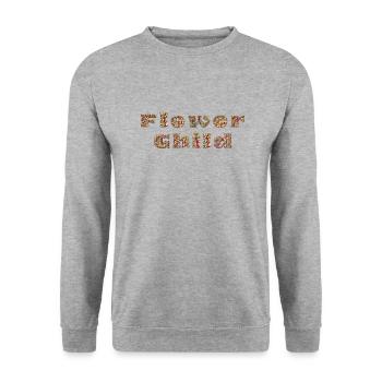Fleur Enfant - Sweat-shirt Unisexe - gris chiné - Devant - Alina (178cm) & Michal (187cm)