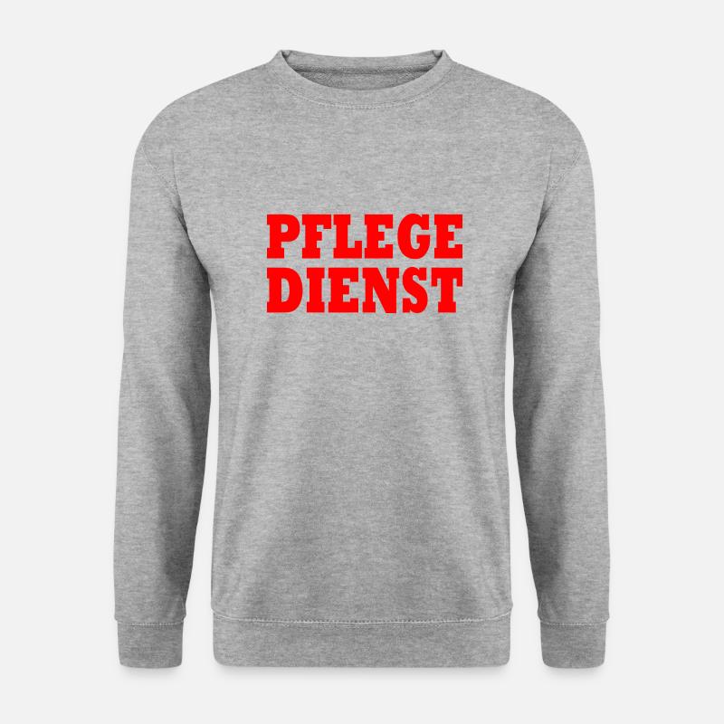 pflegedienst - Unisex Pullover - Weißgrau meliert