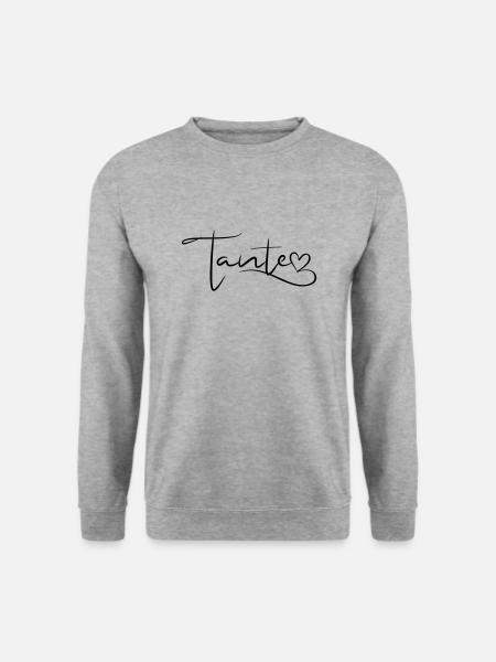 Aunt Font with Heart - Unisex Sweatshirt - salt & pepper