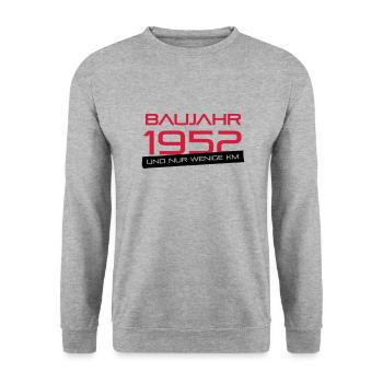 Peu km - Année 1952 - Sweat-shirt Unisexe - gris chiné - Devant - Alina (178cm) & Michal (187cm)