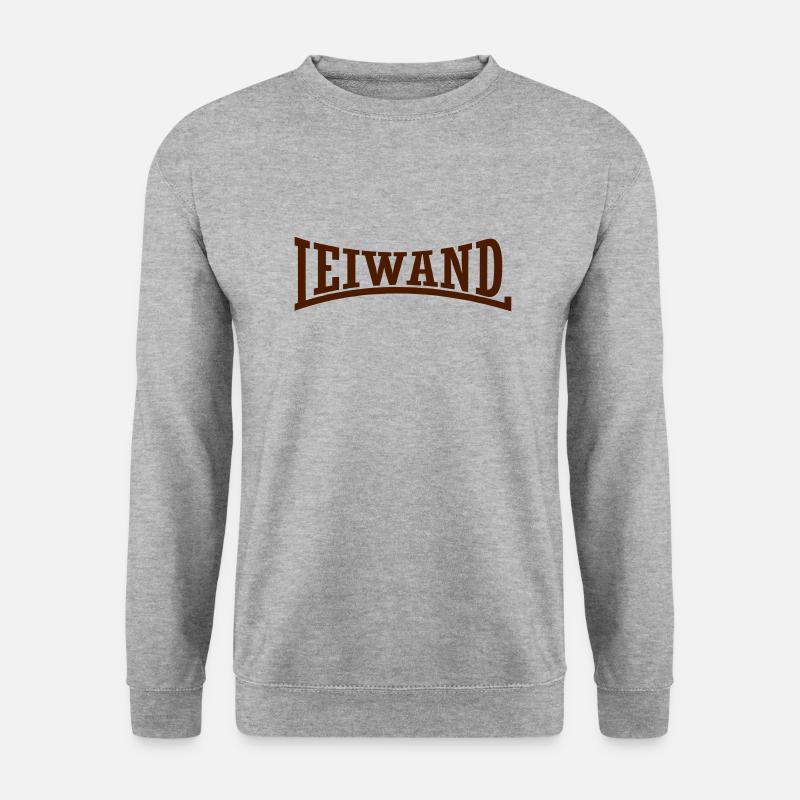 LEIWAND - Unisex Pullover - Weißgrau meliert
