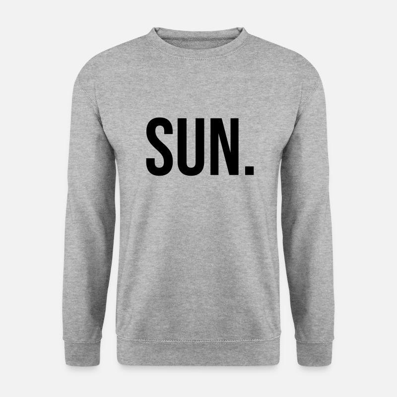 Sun. - Unisex Pullover - Weißgrau meliert