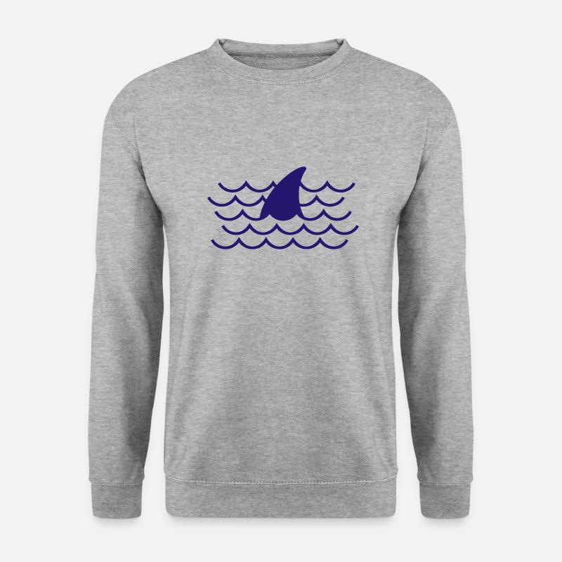 Shark fin - Unisex Sweatshirt - salt & pepper
