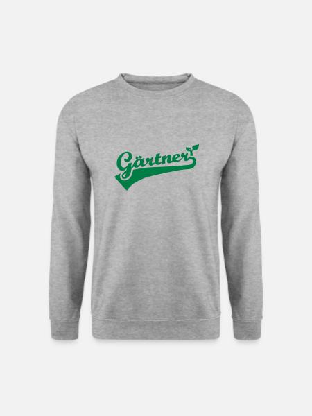 Gärtner - Unisex Pullover - Weißgrau meliert