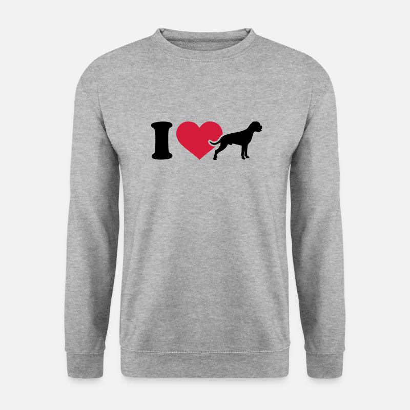 Boxer - Unisex Pullover - Weißgrau meliert