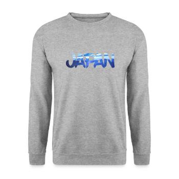 Japan - Unisex Pullover - Weißgrau meliert - Vorne - Alina (178cm) & Michal (187cm)