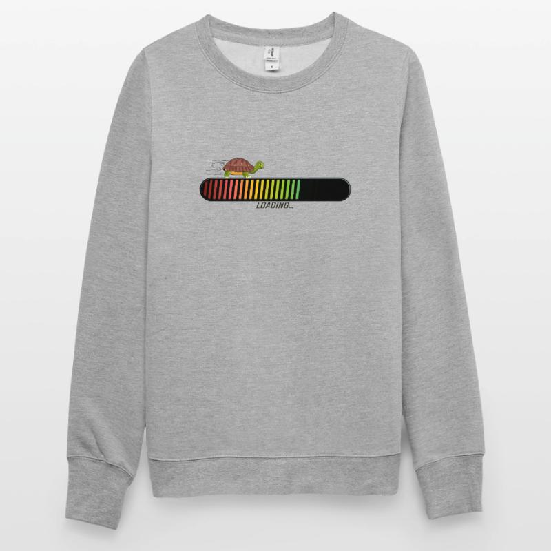 turtle bar loading loading progress drawing Unisex Sweatshirt