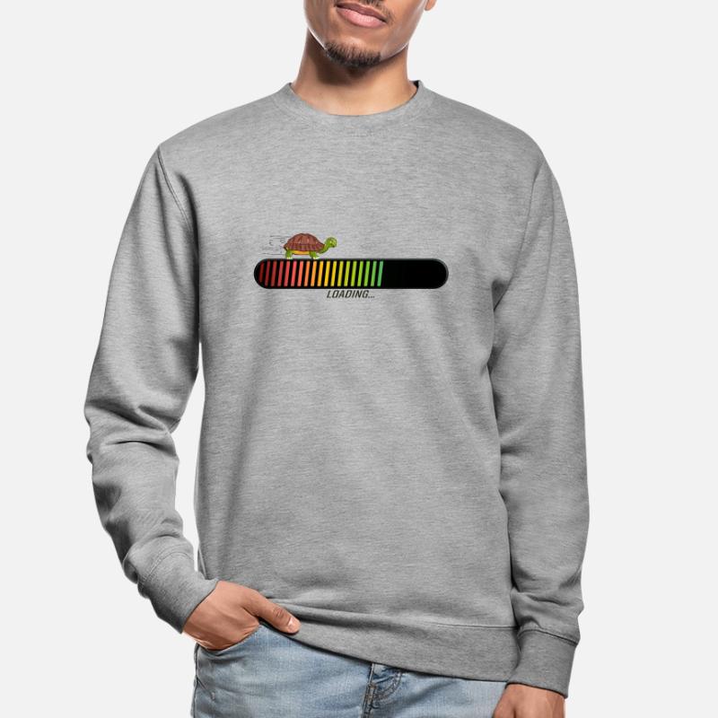 turtle bar loading loading progress drawing Unisex Sweatshirt