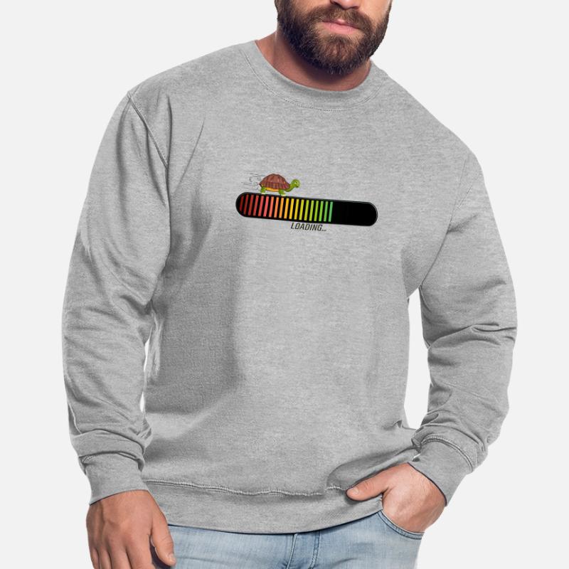 turtle bar loading loading progress drawing Unisex Sweatshirt