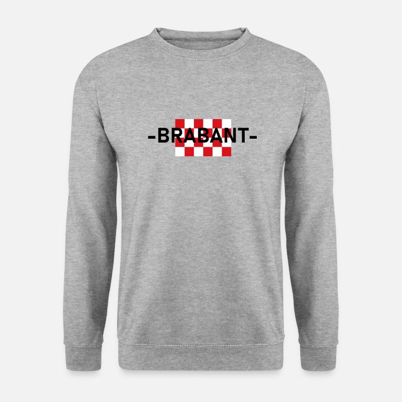 BRABANT DRUCK MIT FLAG - Unisex Pullover - Weißgrau meliert