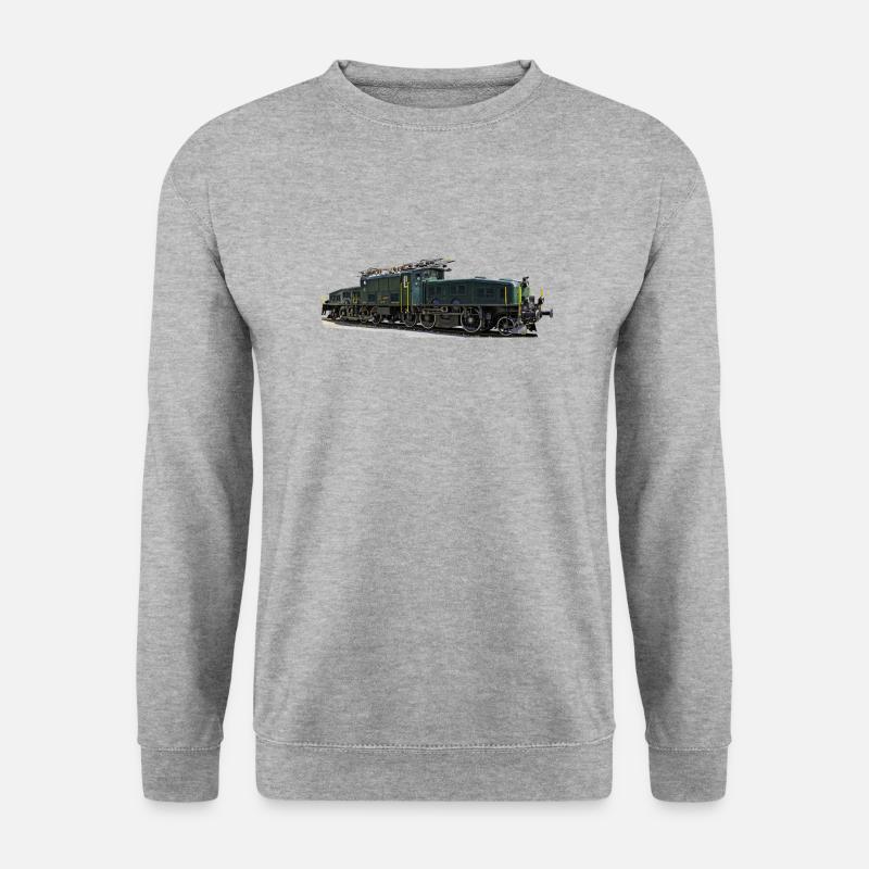 SBB Krokodil - Unisex Pullover - Weißgrau meliert