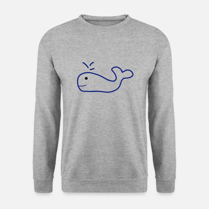 Waal Logo - Unisex Pullover - Weißgrau meliert
