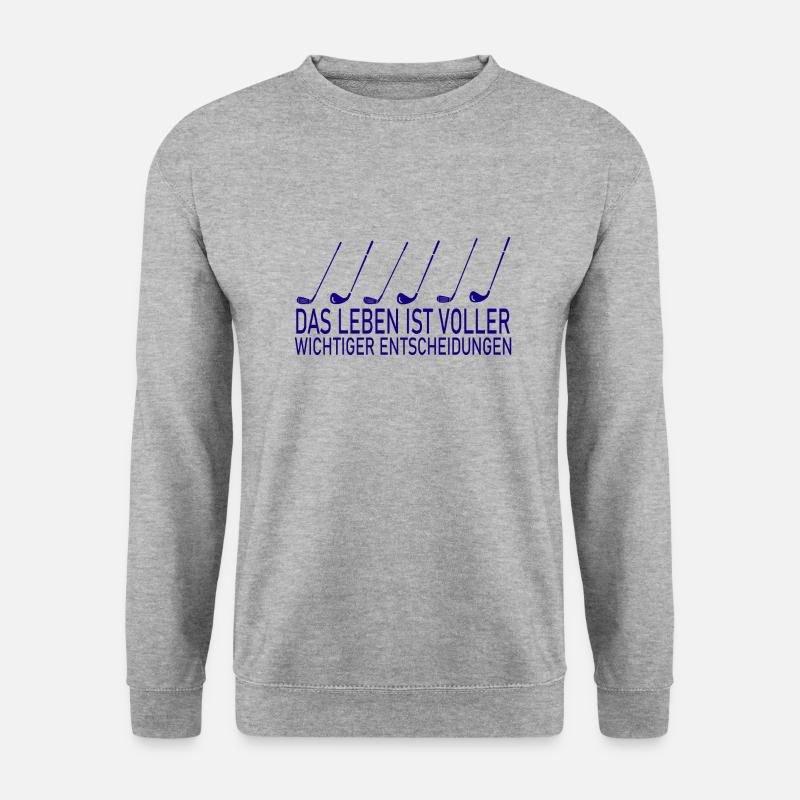 golf sport - Unisex Pullover - Weißgrau meliert