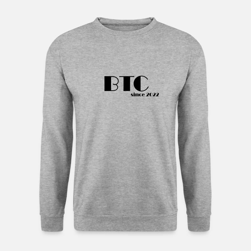 BTC since 2022 s - Unisex Pullover - Weißgrau meliert