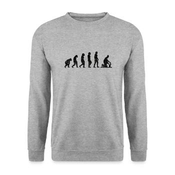Artisan Tournevis Craft Mechanic - Sweat-shirt Unisexe - gris chiné - Devant - Alina (178cm) & Michal (187cm)