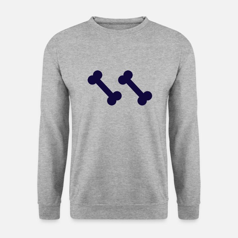 DOG CAT PET - Unisex Pullover - Weißgrau meliert