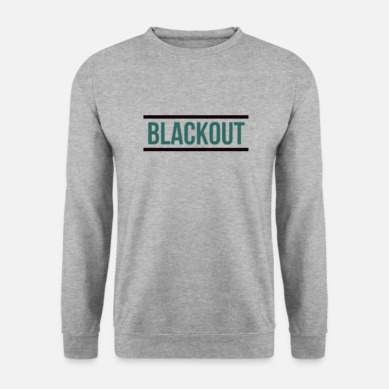 Blackout - Unisex Pullover - Weißgrau meliert