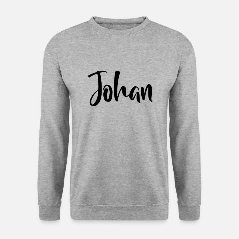 Name - Johan - Unisex Sweatshirt - salt & pepper