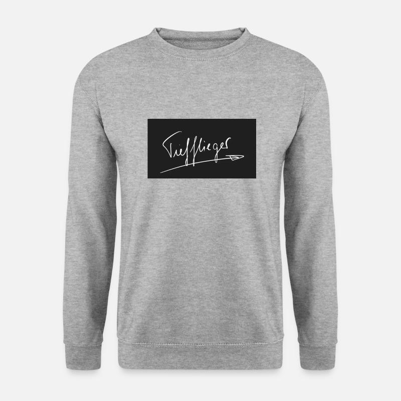 Tiefflieger - Unisex Pullover - Weißgrau meliert
