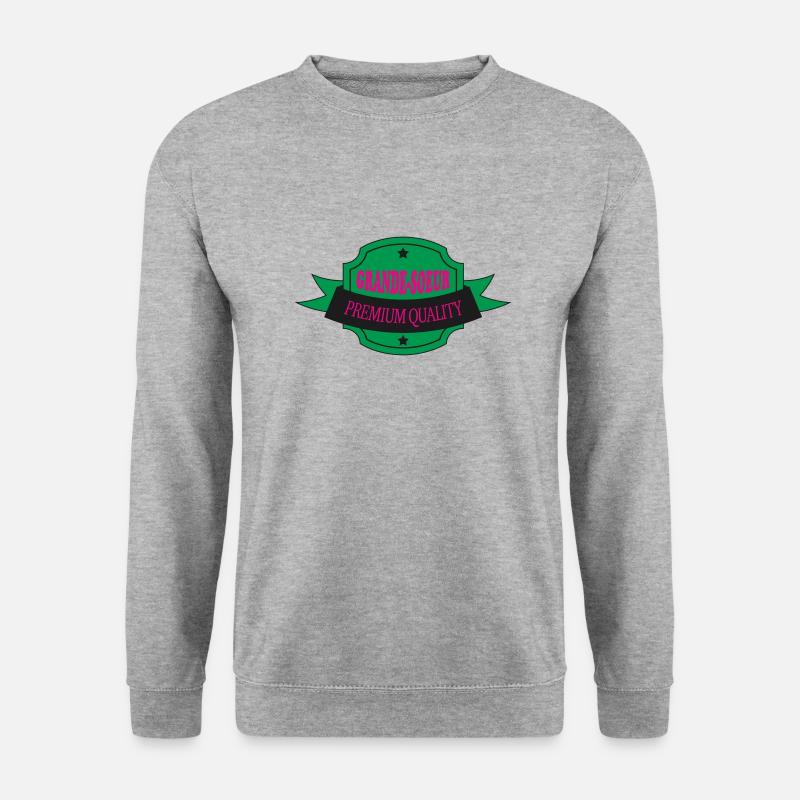 GROSSE SCHWESTER PREMIUM-QUALITÄT - Unisex Pullover - Weißgrau meliert