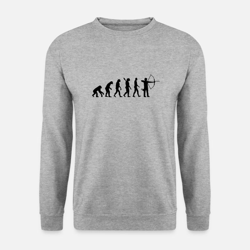 Archery Evolution - Unisex Pullover - Weißgrau meliert