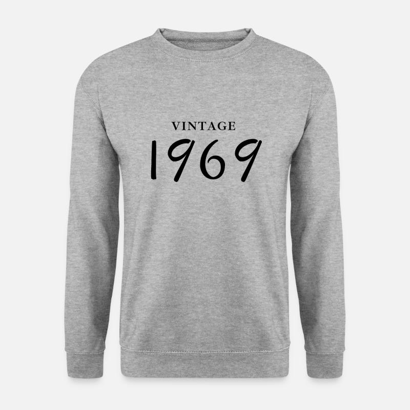 Jahrgang 1969 - Jubiläums-Geschenkidee - Unisex Pullover - Weißgrau meliert