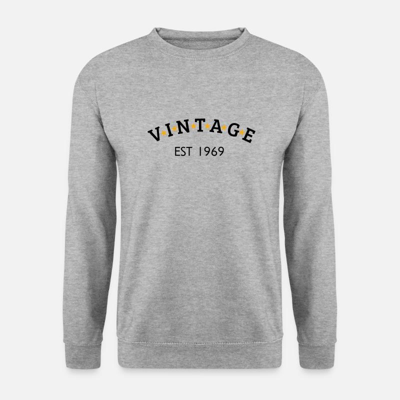 Jahrgang ist 1969 - Unisex Pullover - Weißgrau meliert