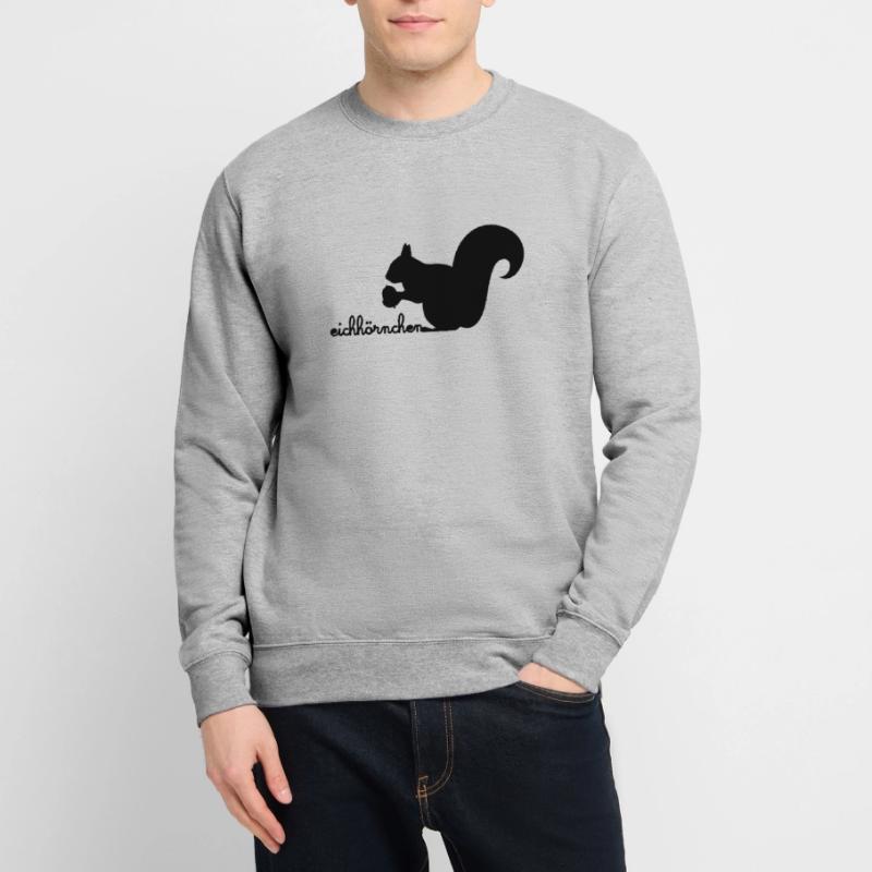 Eichhörnchen mit Eichel Unisex Pullover