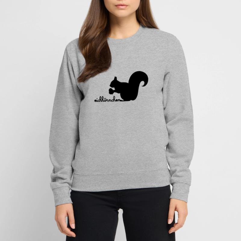 Eichhörnchen mit Eichel Unisex Pullover