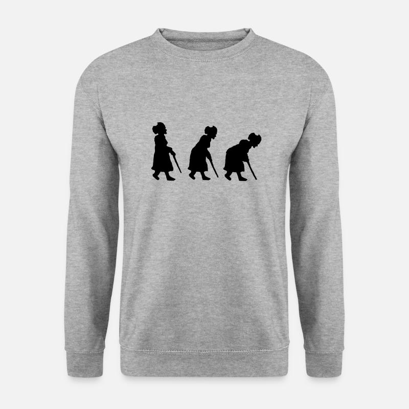 re-evolution - Unisex sweater - hvidgrå meleret