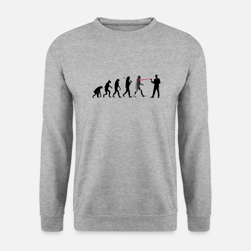 évolution NSA - Sweat-shirt Unisexe - gris chiné