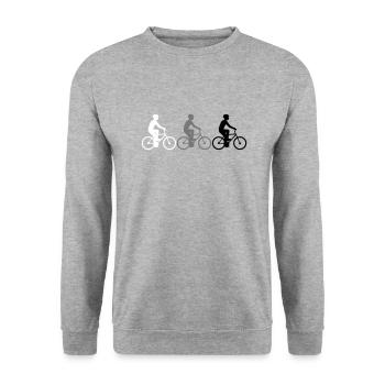 Amis d'équipage de sport d'équipe 3 cyclistes - Sweat-shirt Unisexe - gris chiné - Devant - Alina (178cm) & Michal (187cm)