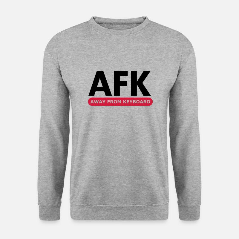 afk - Unisex Pullover - Weißgrau meliert