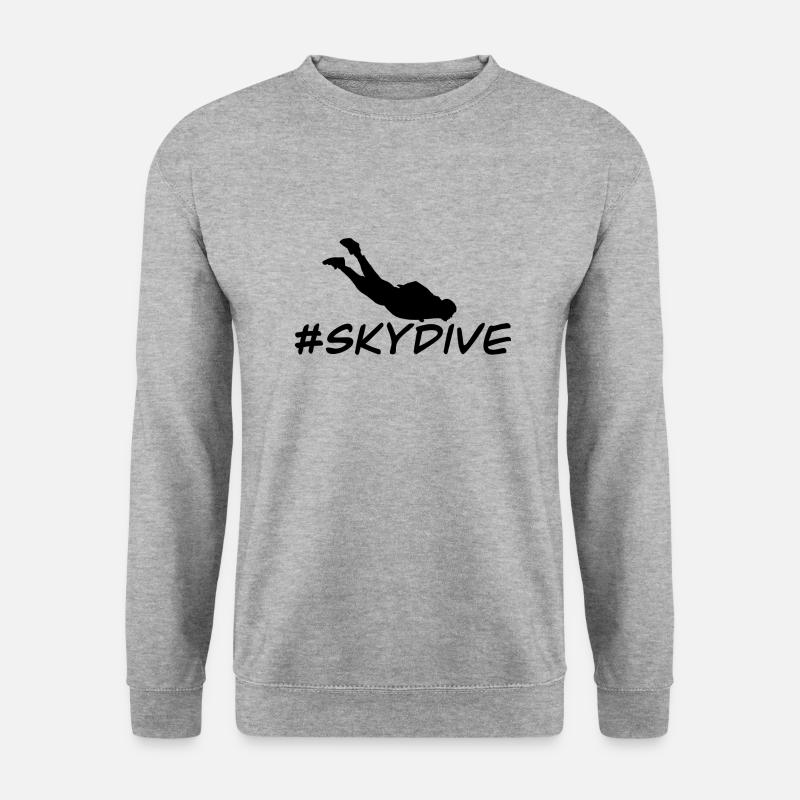 #skydive - Unisex Pullover - Weißgrau meliert