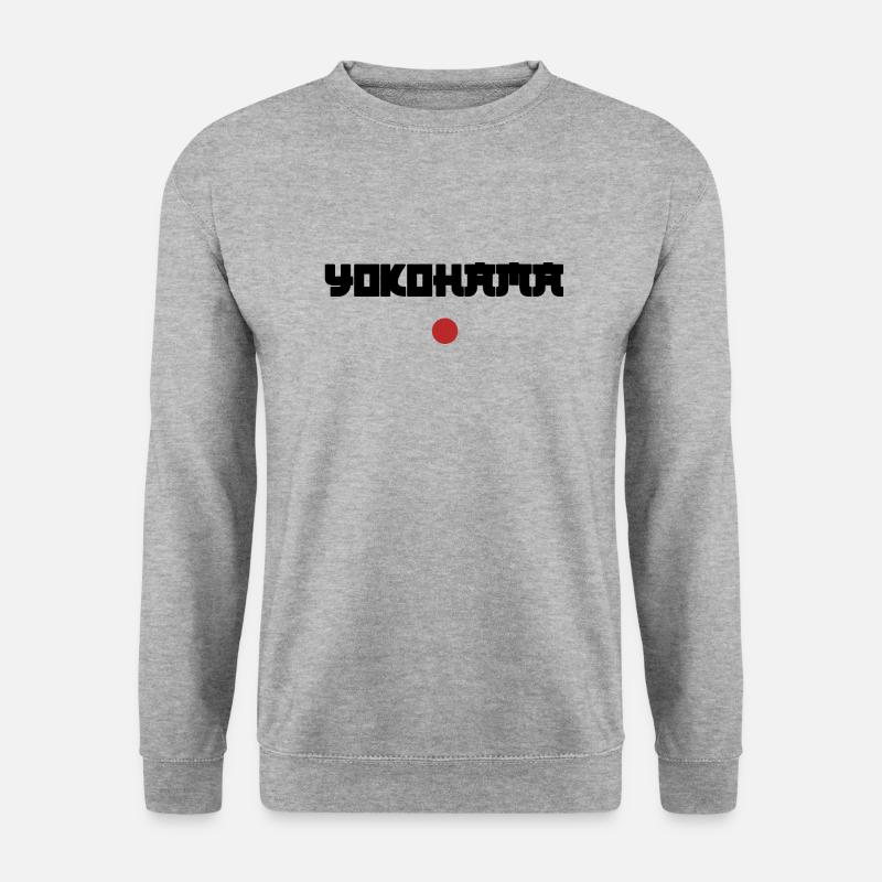 yokohama - japan - souvenir - Unisex Pullover - Weißgrau meliert