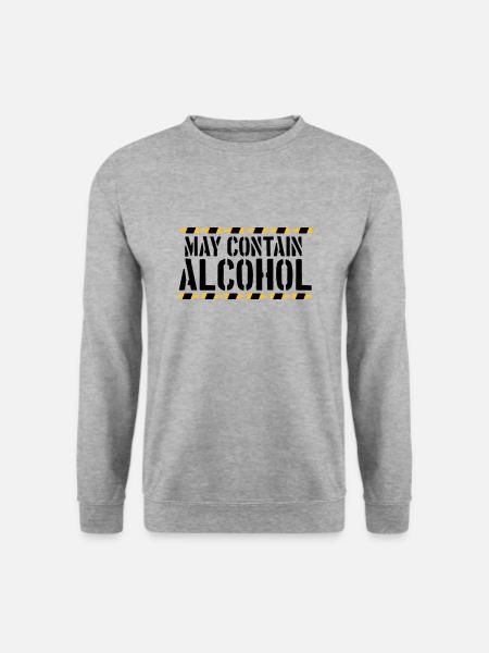 Saying May contain alcohol - Unisex Sweatshirt - salt & pepper