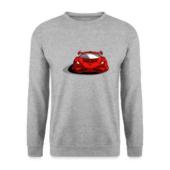 Lambo sports car red - Unisex Sweatshirt - salt & pepper - Front - Alina (178cm) & Michal (187cm)